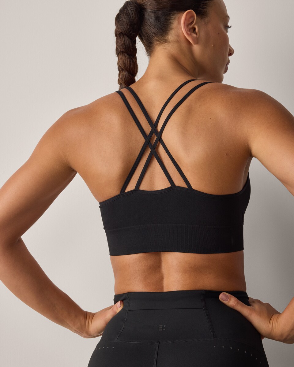 image 1 of F&F Active 2-Pack Seamfree Light Support Sports Bras in Multi