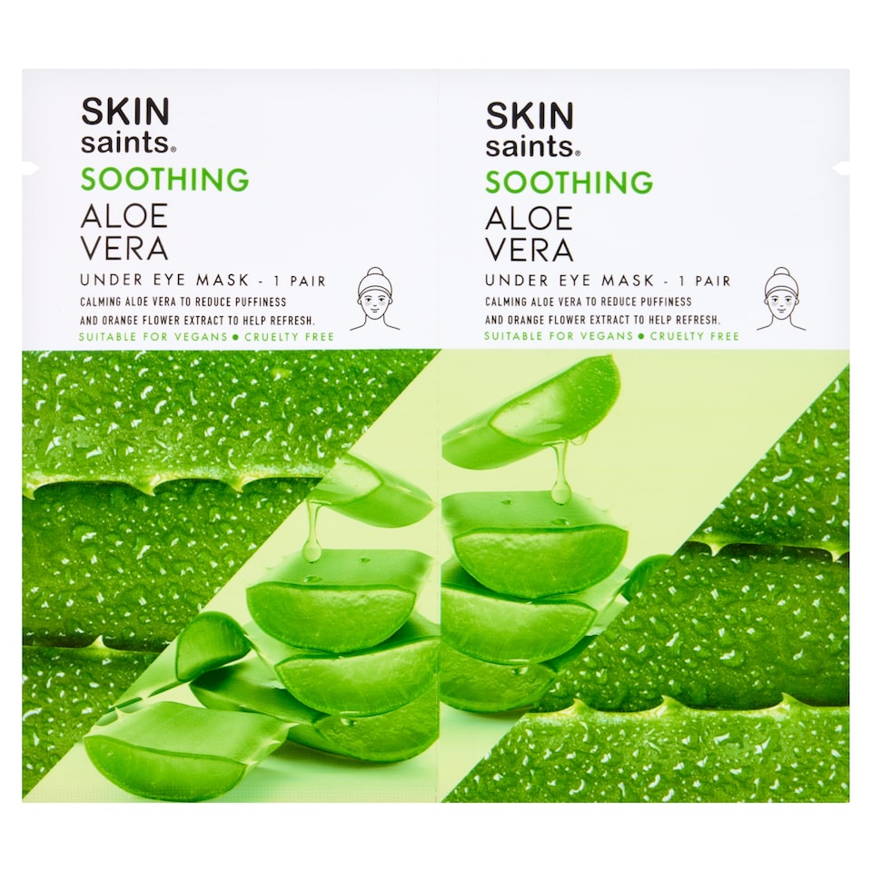 SKIN Saints Under Eye Mask Aloe Vera 2 Pack