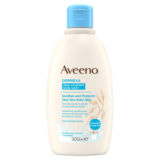 Aveeno Dermexa Emollient Wash 300Ml Tesco Groceries