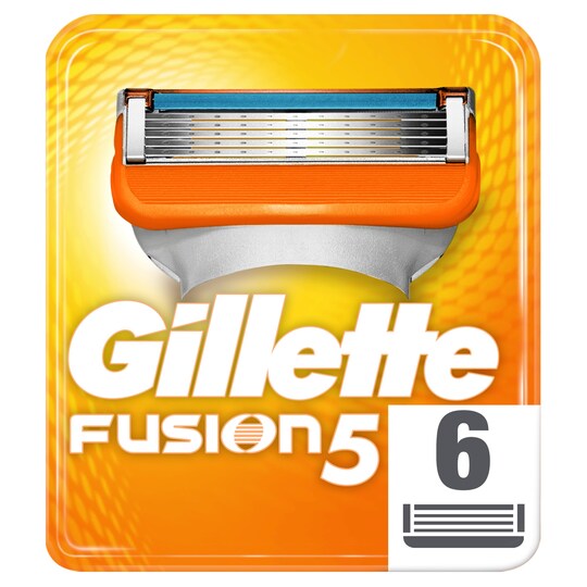 Gillette Fusion Razor Blades 6 Pack Tesco Groceries
