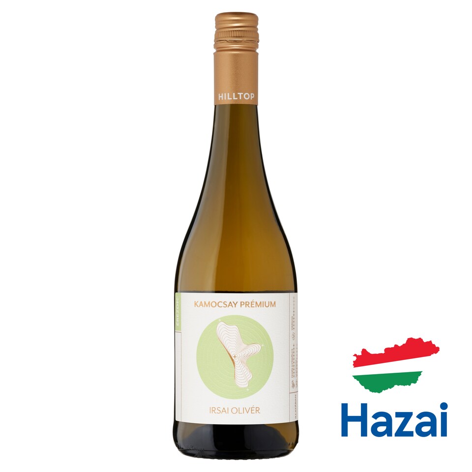 Hilltop Kamocsay Prémium Neszmélyi Irsai Olivér száraz fehérbor 10,5% 75 cl   1. kép