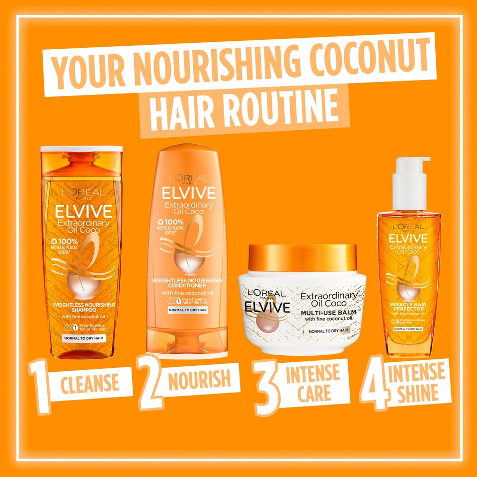 image 1 of L'oreal Elvive Coconut Oil Conditioner 400Ml