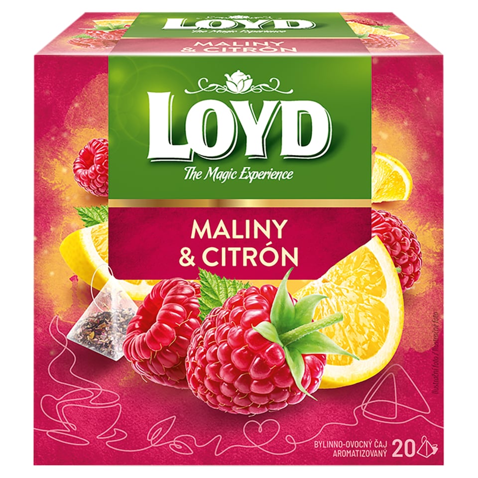 Loyd Herbal-Fruit Tea Flavored with Raspberries & Lemon 20 x 2g (40g)