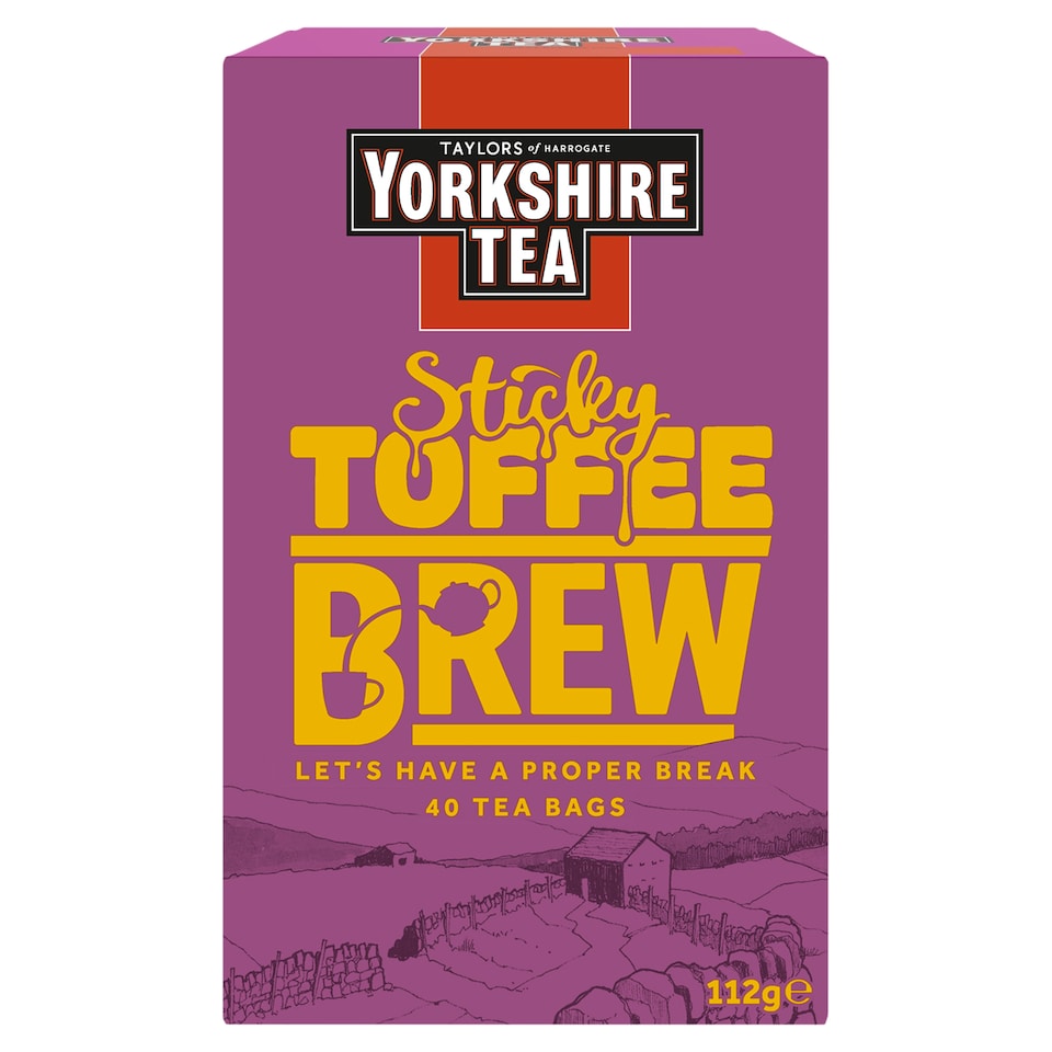 Yorkshire Tea Sticky Toffee Pudding brew 40 bags 112g