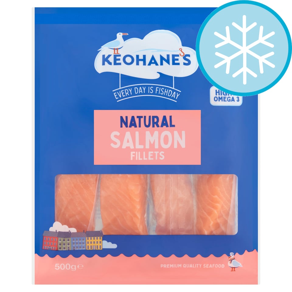 Keohane's Seafoods Natural Salmon Fillets 500g
