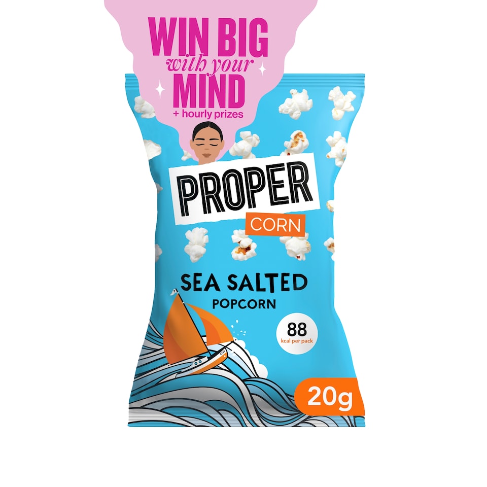 image 1 of Propercorn Sea Salted Popcorn 20g