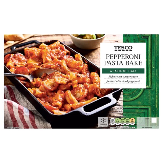 Tesco Pepperoni Pasta Bake 800G Tesco Groceries