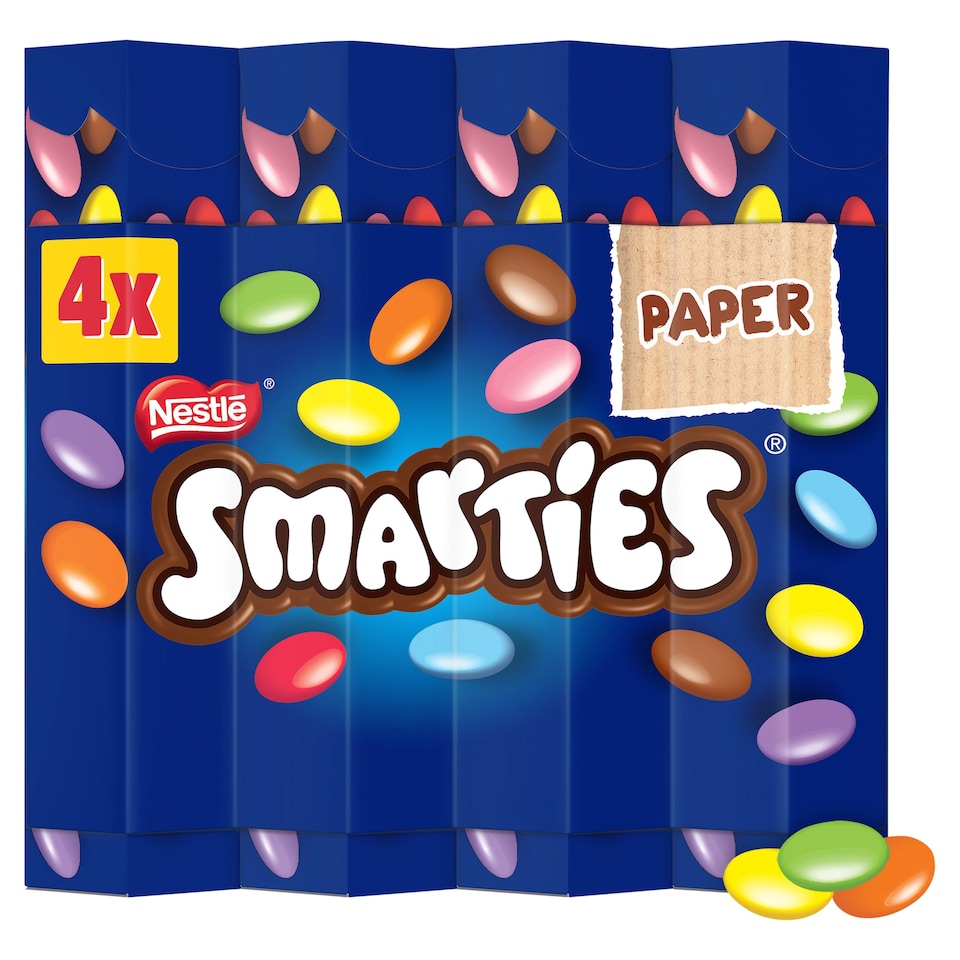 image 1 of Smarties Milk Chocolate Tube Multipack 34g 4 Pack