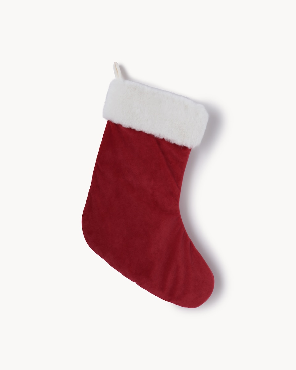 image 1 of Christmas Baby First Christmas Stocking in Red