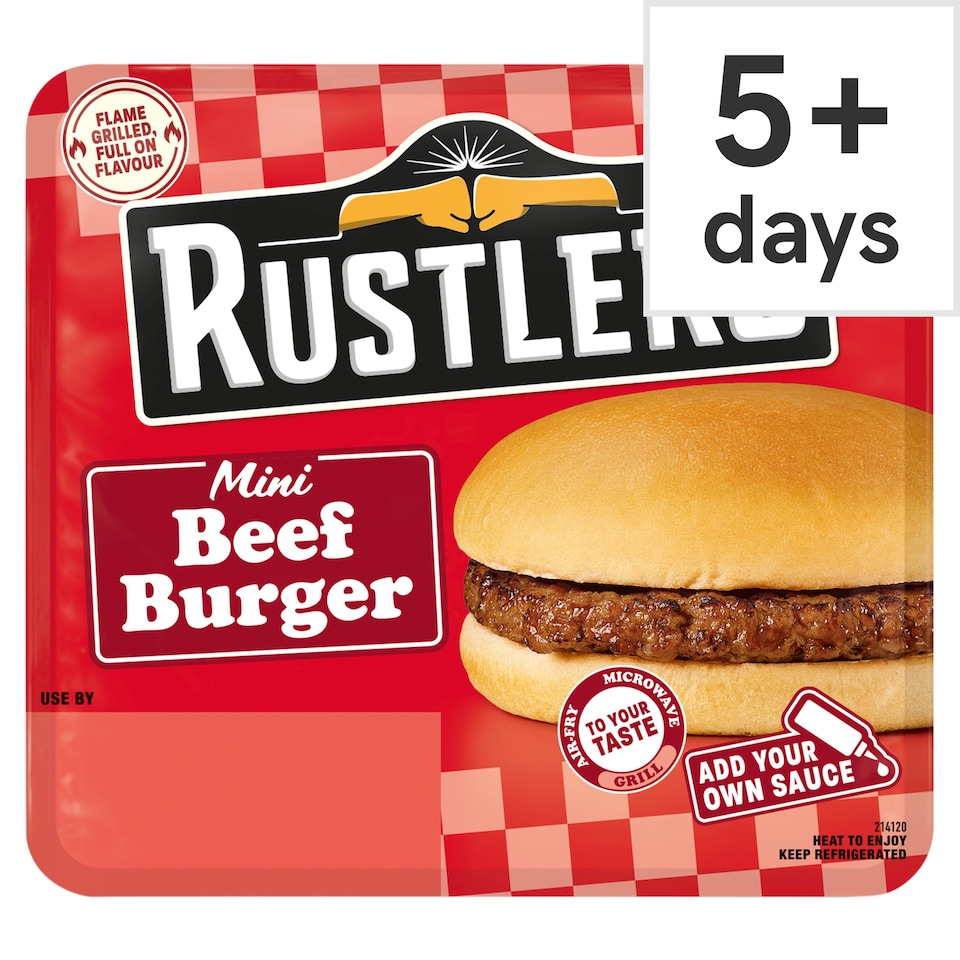 Rustlers Mini Beef Burger 89g