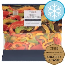 Tesco Sliced Mixed Frozen Peppers 500G