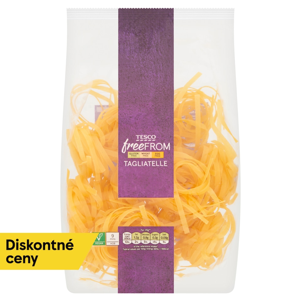 Tesco Free From Tagliatelle sušené bezvaječné cestoviny 250 g