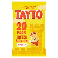 Tayto Cheese & Onion Crisps 20X25g