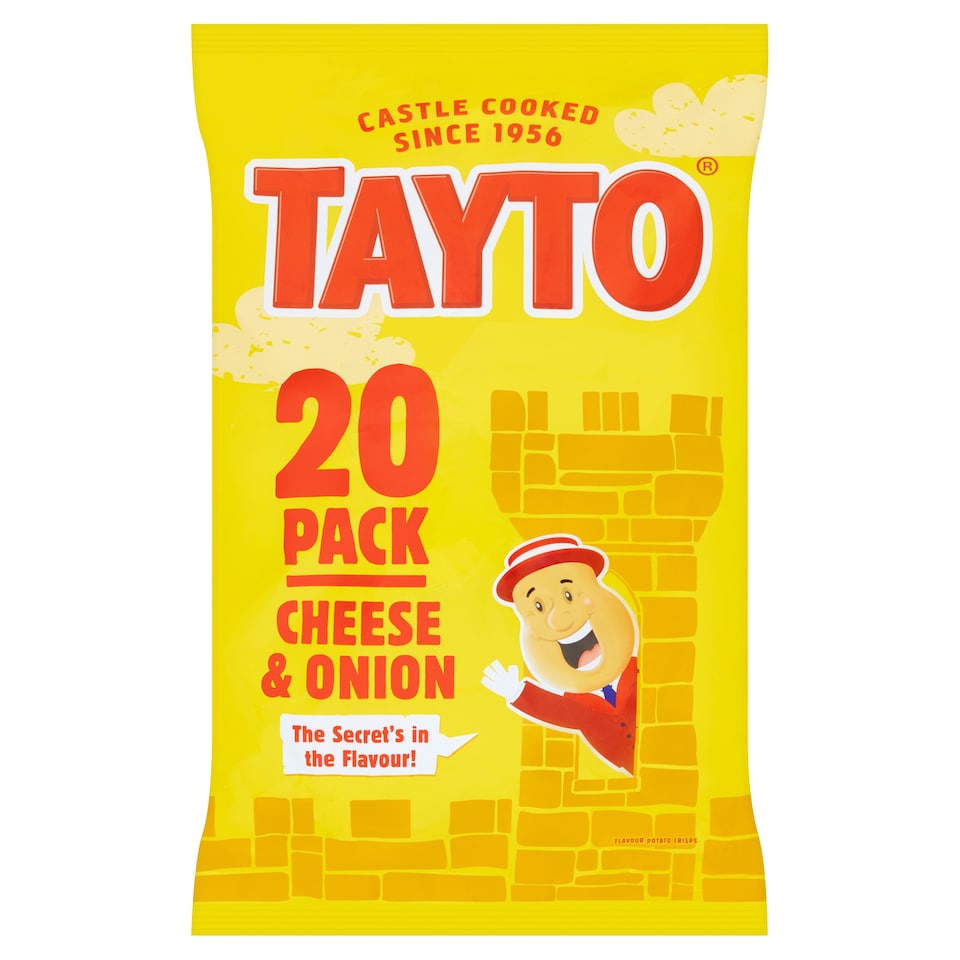 Tayto Cheese & Onion Crisps 20X25g