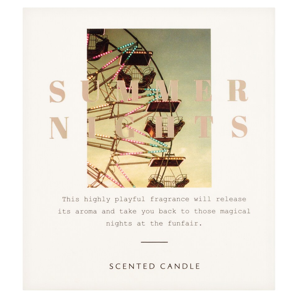 image 1 of Tesco Nostalgia Summer Nights Boxed Candle 125G