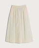 image 4 of F&F Pure Cotton Poplin Stripe Co-ord Midi Skirt in Yellow