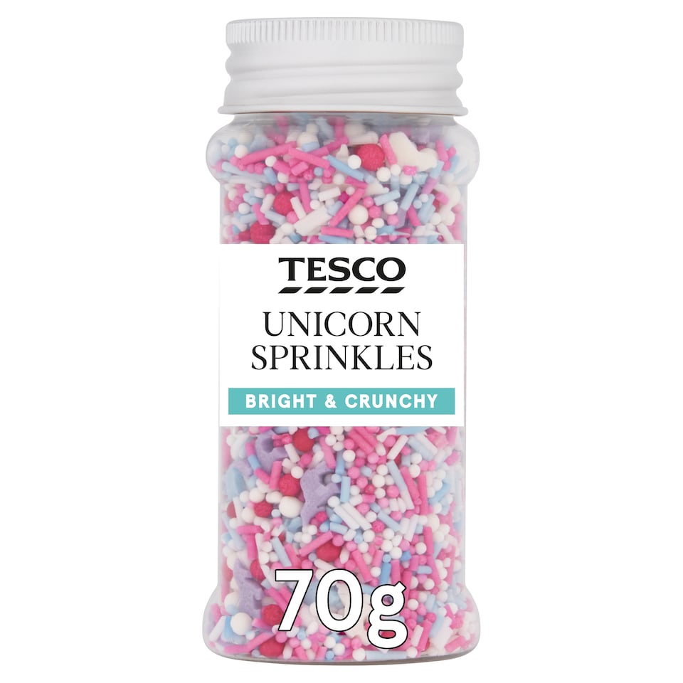 Tesco Unicorn Sprinkles 70G