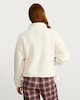 image 3 of F&F Textured Fleece Zip Up Pyjama Top in Cream