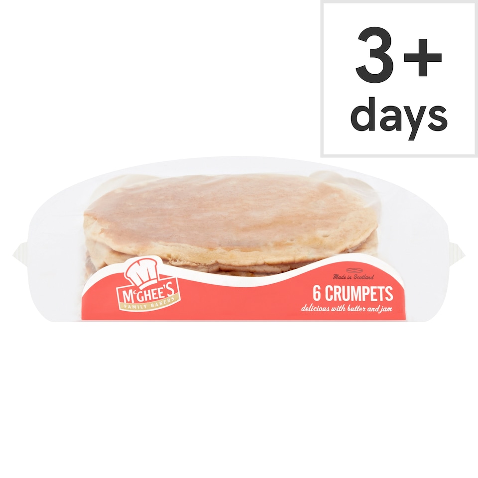 McGhee's Family Bakers Traditional Scottish Crumpets 6 Pack
