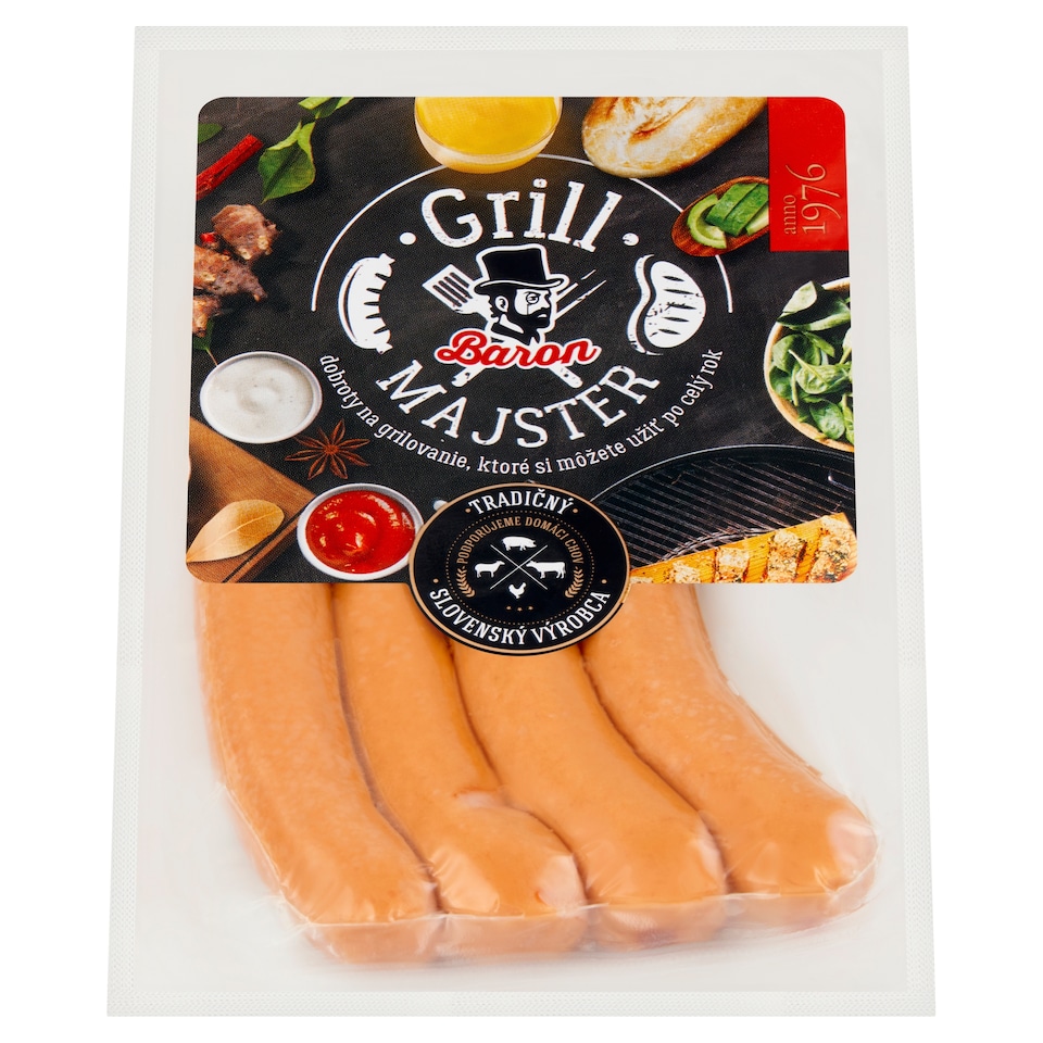 image 1 of Baron Grill Master Mild Sausage for Grilling 200 g