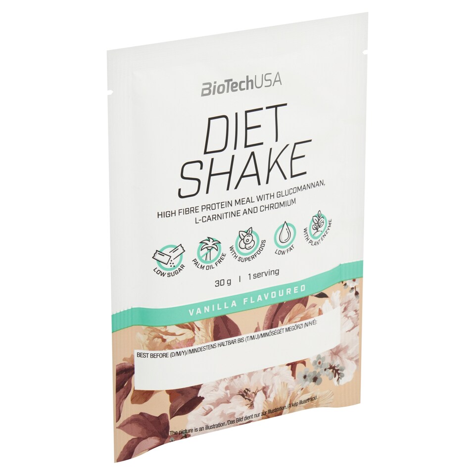 obrázok 1 z BioTechUSA Diet Shake srvátkový proteínový nápojový prášok s príchuťou vanilky 30 g