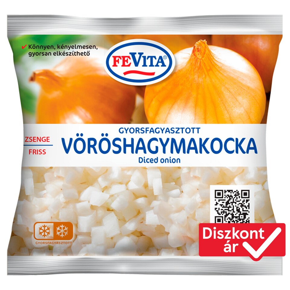 FeVita gyorsfagyasztott zsenge friss vöröshagymakocka 300 g