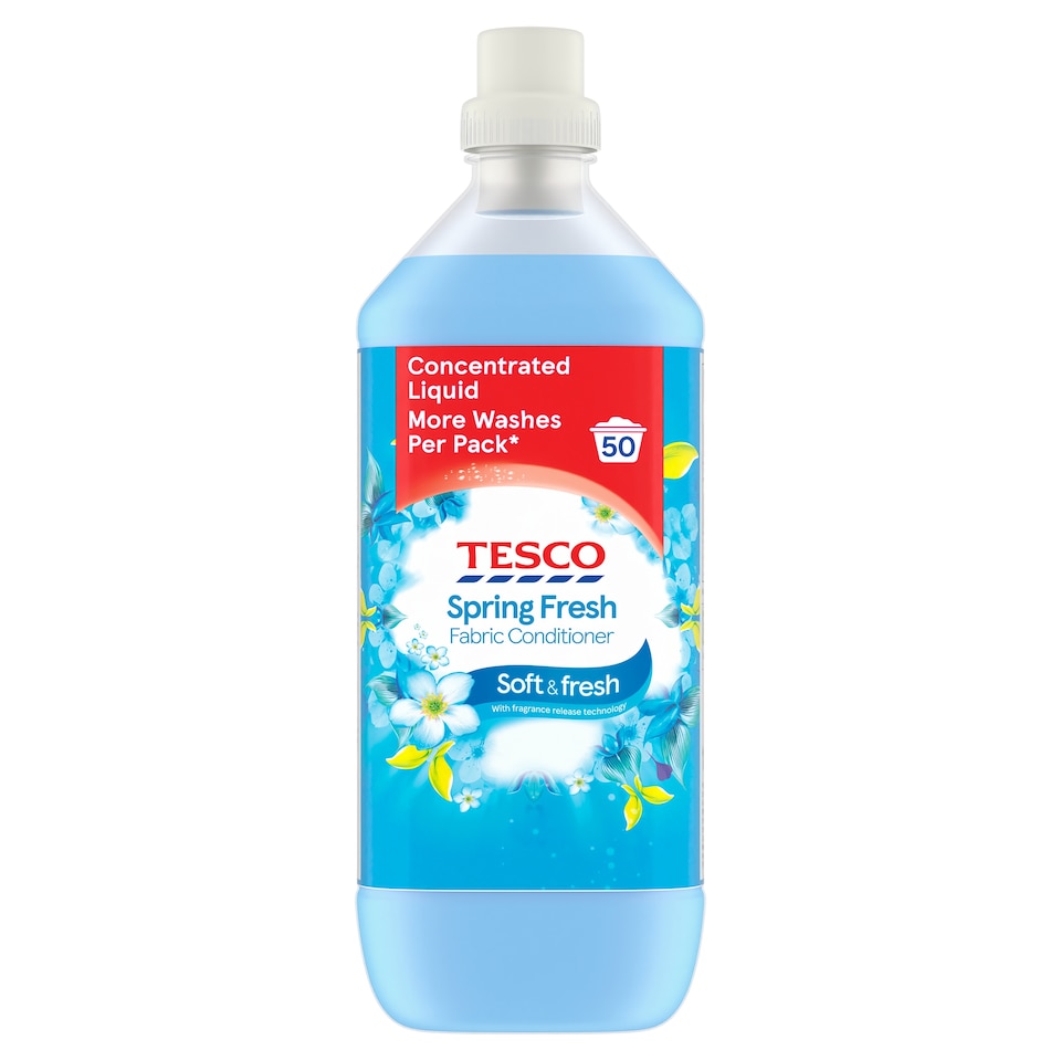 Tesco Spring Fresh Fabric Conditioner 50 Washes 1.25L