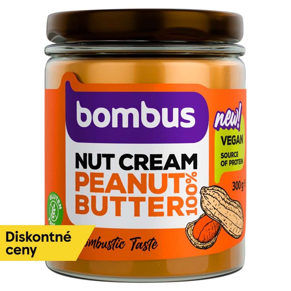BOMBUS Nut Cream Peanut 100 % 300 g