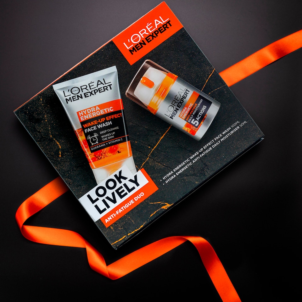 image 1 of L'oreal Paris Men Look Lively Anti Fatigue Duo Set