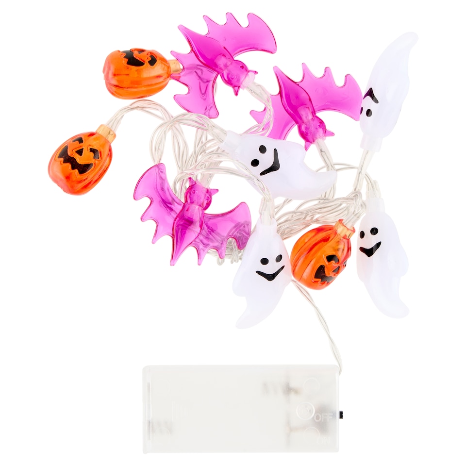 Halloween fényfűzér dekoráció többféle figurával   1. kép
