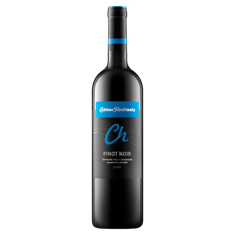 Château Topoľčianky Pinot Noir slovenské akostné odrodové víno CH.O.P. červené suché 0,75 l