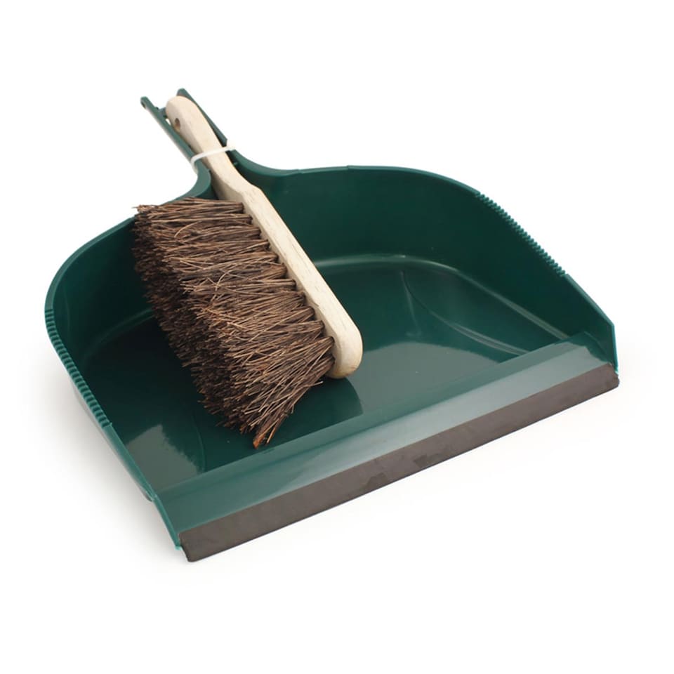 Heavy Duty Outdoor Dustpan And Brush Set