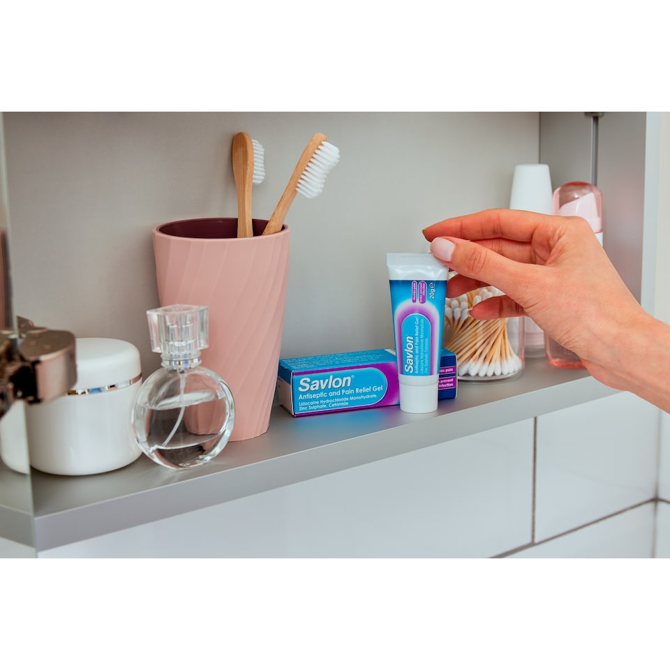 image 1 of Savlon Antiseptic and Pain Relief Gel 20g