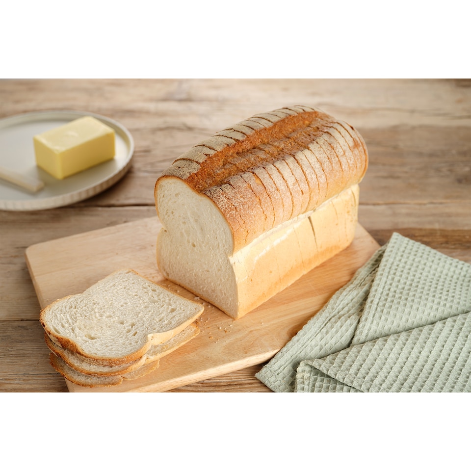 image 1 of Tesco Crusty White Farmhouse Sliced Bread 800G
