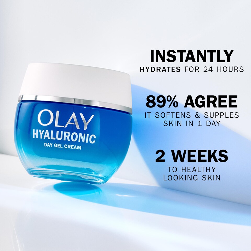 image 1 of Olay Hyaluronic Hydra Boost 24hr Refillable Day Gel Cream 50ml