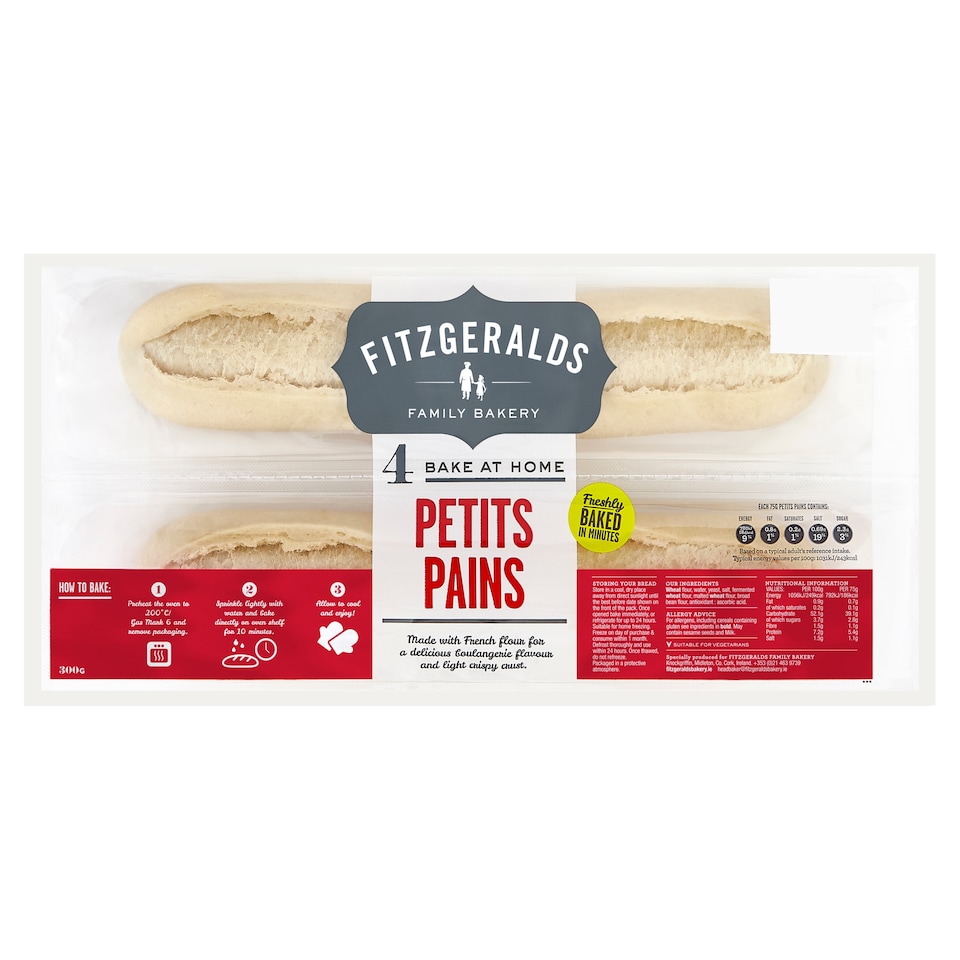 Fitzgeralds Petits Pains 4Pack 300G