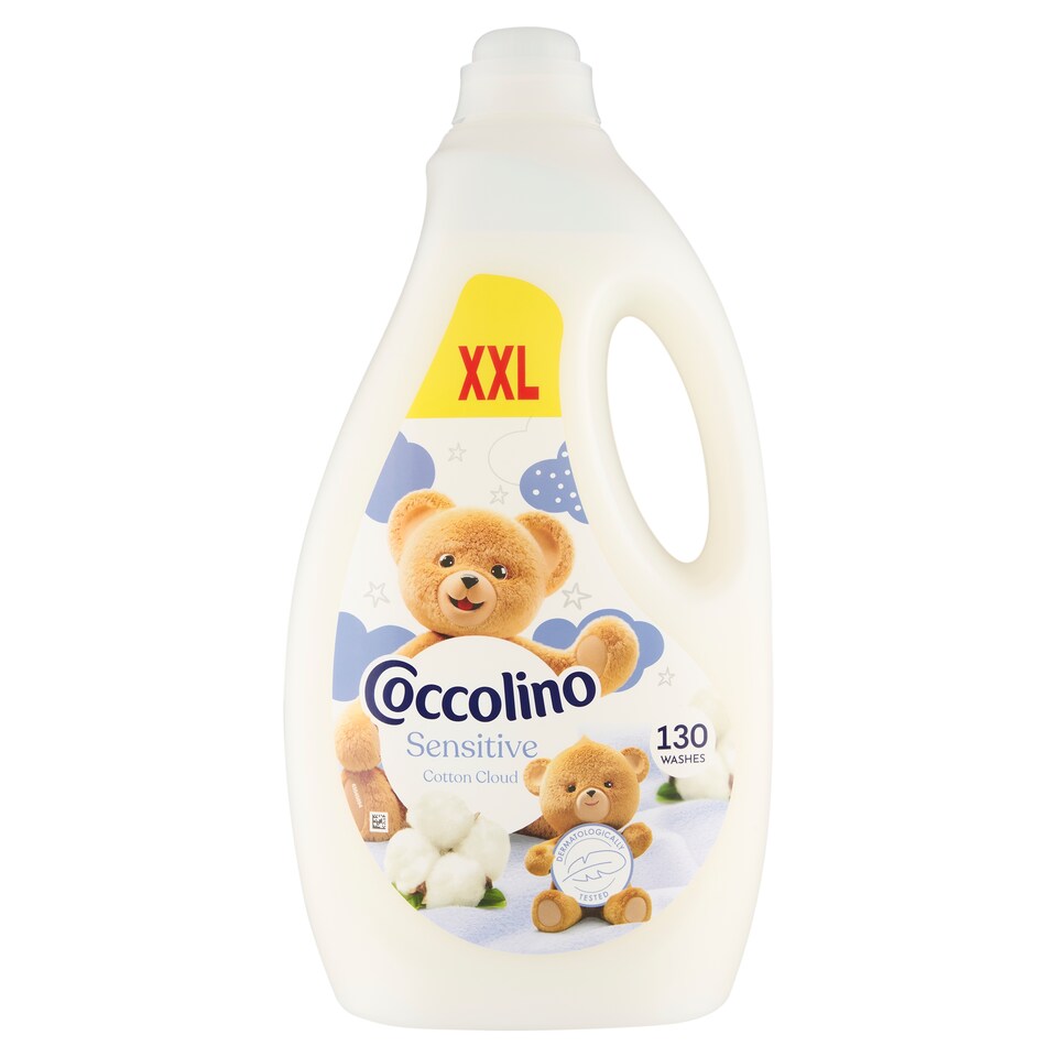 image 1 of Coccolino Sensitive Cotton Cloud Concentrated Fabric Softener 130 Washes 2990 ml