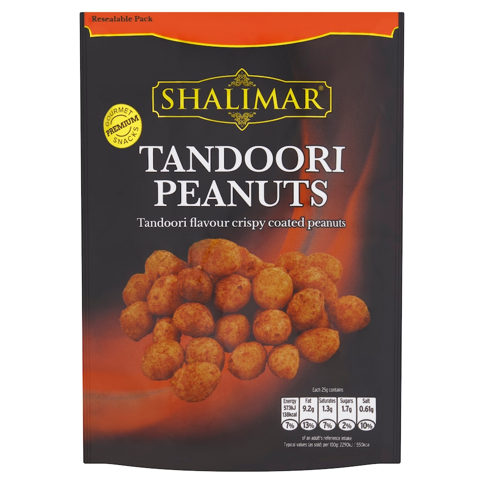 SHALIMAR TANDOORI PEANUTS 150G