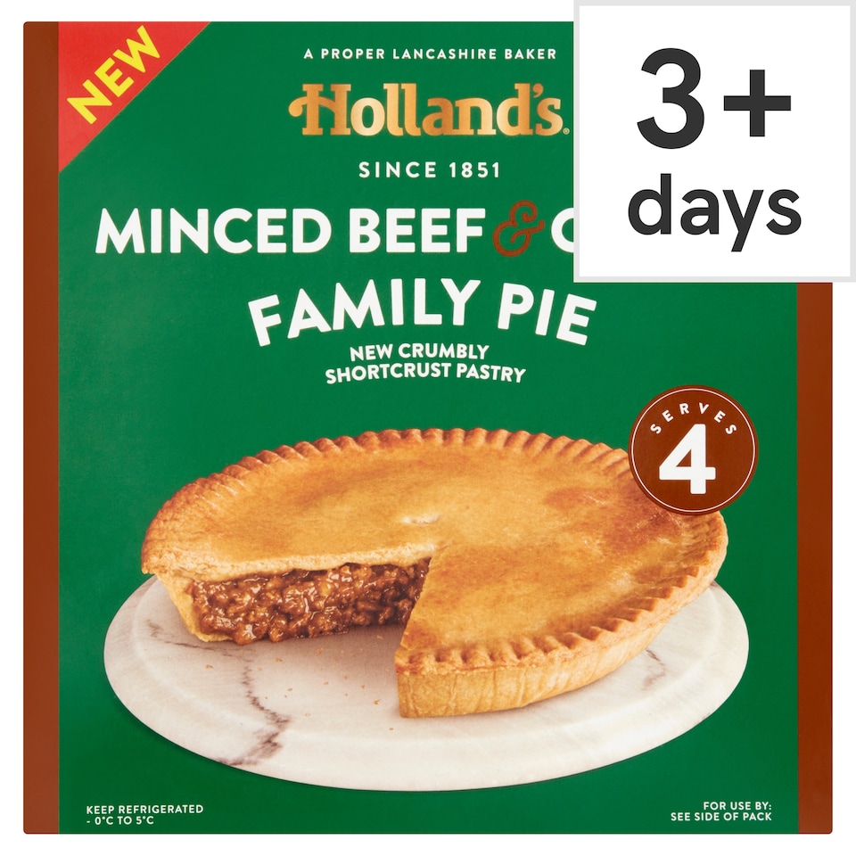 Holland's Minced Beef & Onion Family Pie