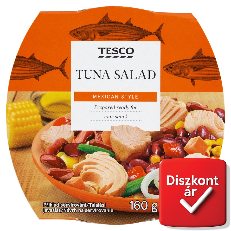 Tesco mexikói stílusú tonhalsaláta 160 g