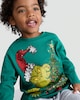 image 2 of The Grinch Pure Cotton Christmas Tree Print Top in Green