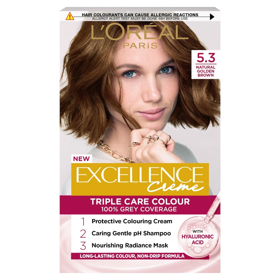 image 1 of L'Oreal Paris Excellence Creme 5.3 Natural Golden Brown Permanent Hair Dye