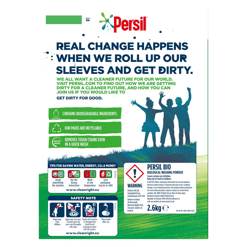image 1 of Persil Biological Washing Powder 40 Wash 2.6Kg