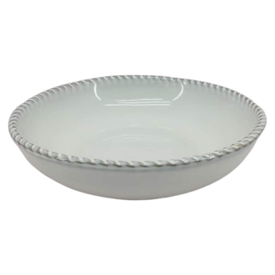 F&F Home Carrick pasta bowl white