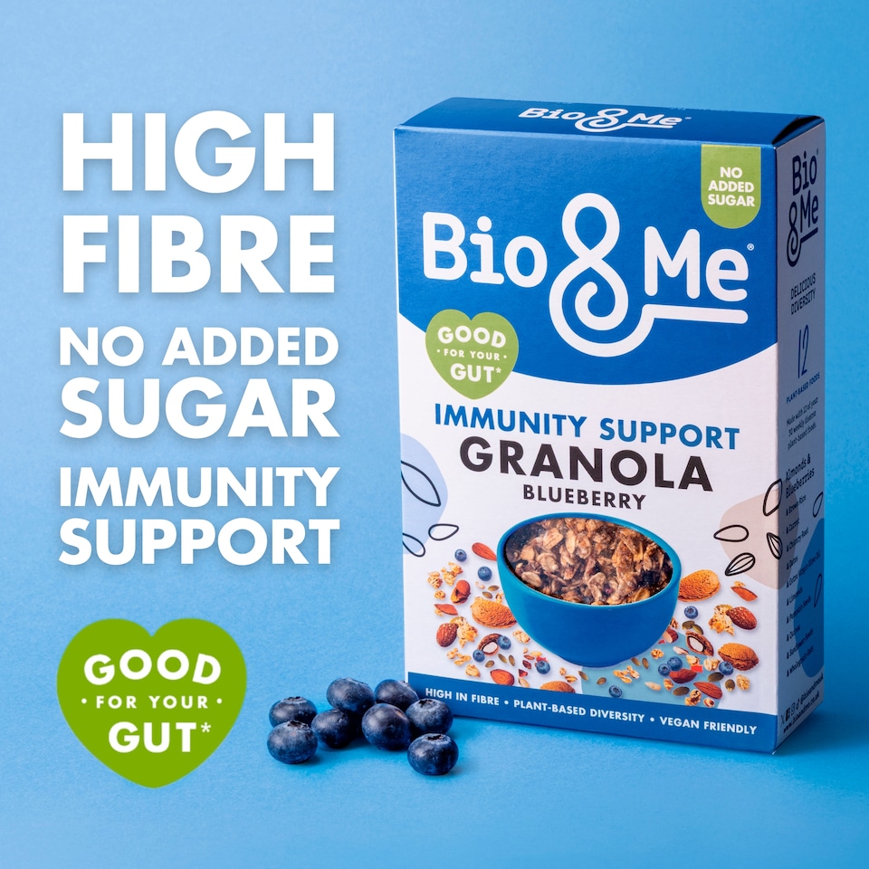 image 1 of Bio & Me IMMUNITY SUPPORT GRANOLA BLUEBERRY & FLAKED ALMOND 360g