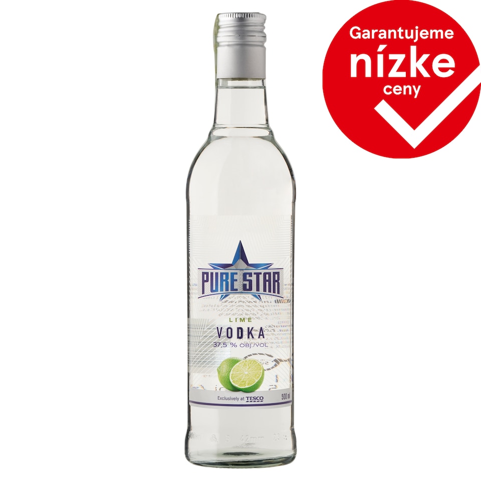 Pure Star Aromatizovaná vodka s limetkovou príchuťou 500 ml