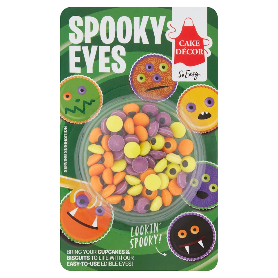 Cake Decor Spooky Eyes Coloured 25G