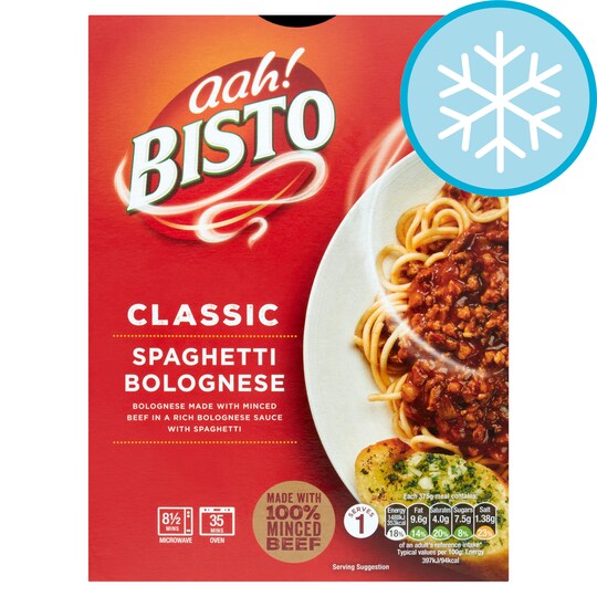 BISTO SPAGHETTI BOLOGNESE 375G Tesco Groceries