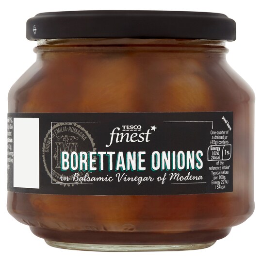 Tesco Finest Onions In Balsamic Vinegar 300G Tesco Groceries