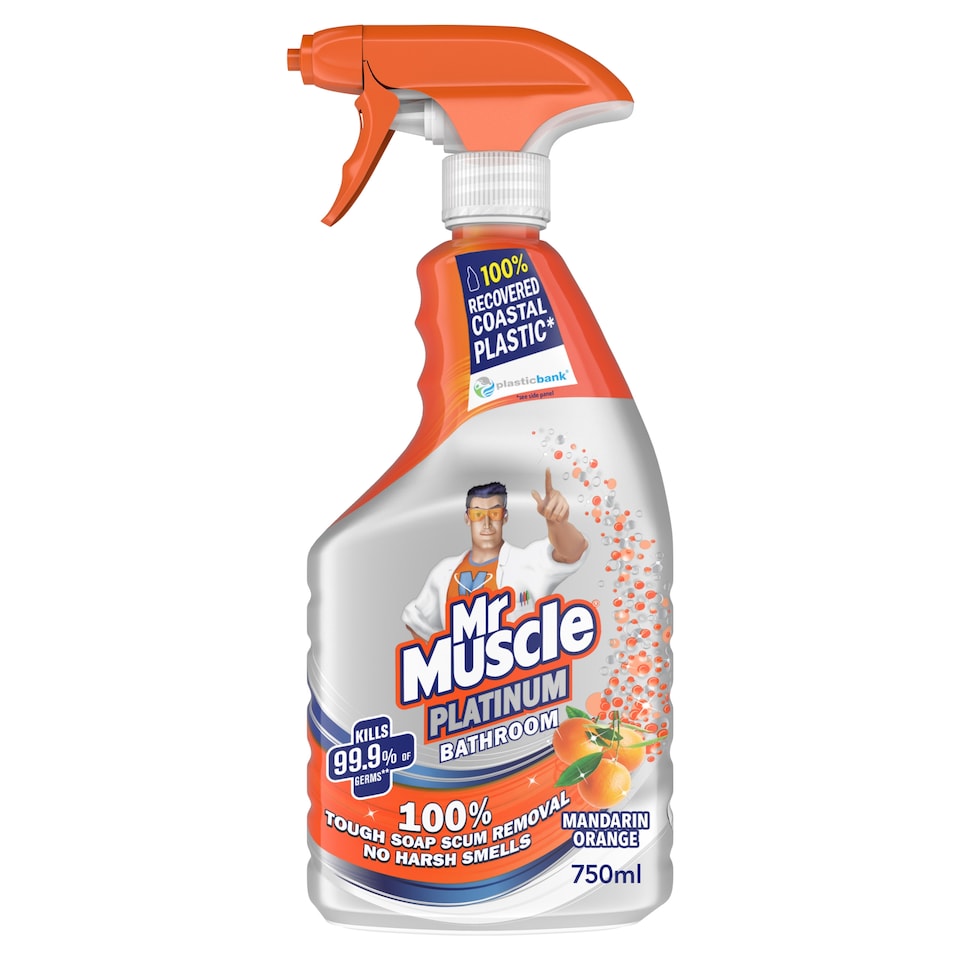 image 1 of Mr Muscle Platinum Bathroom Mandarin Orange 750Ml